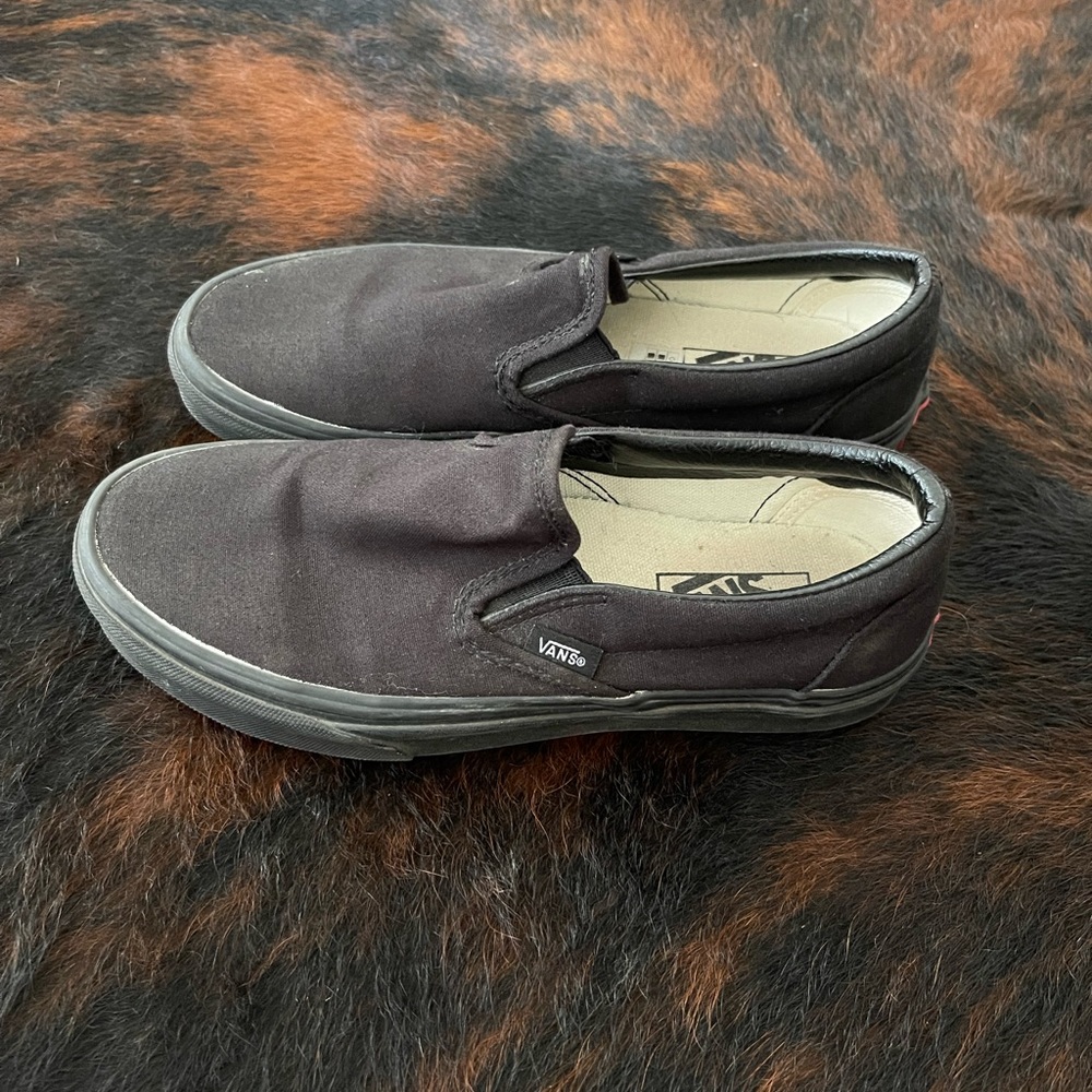 black slip on vans